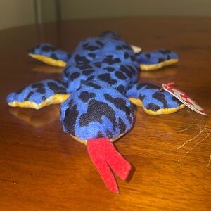 ORIGINAL BEANIE BABY | NAME: LIZZY THE LIZARD - BLUE